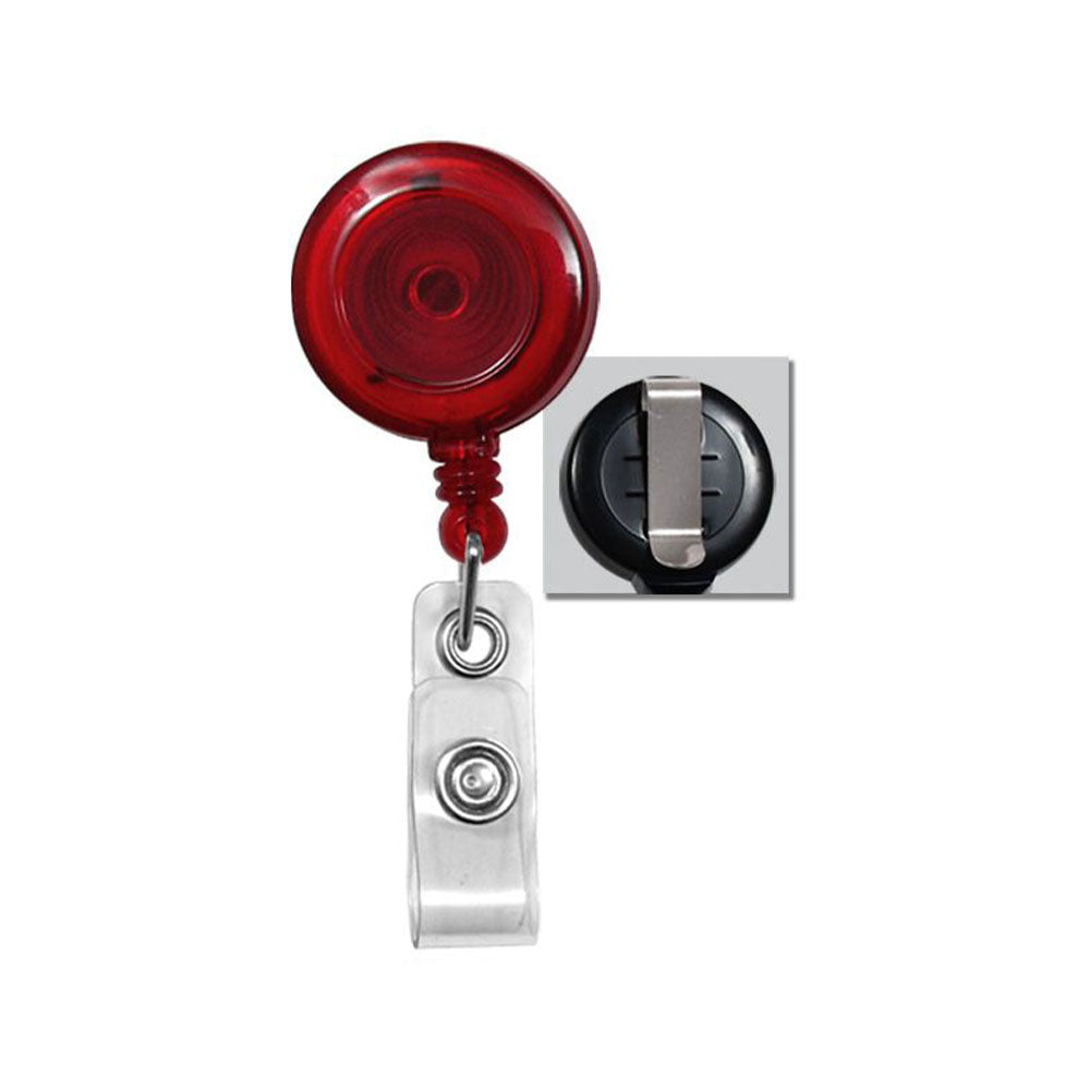 Translucent Badge Reels (Qty 25)