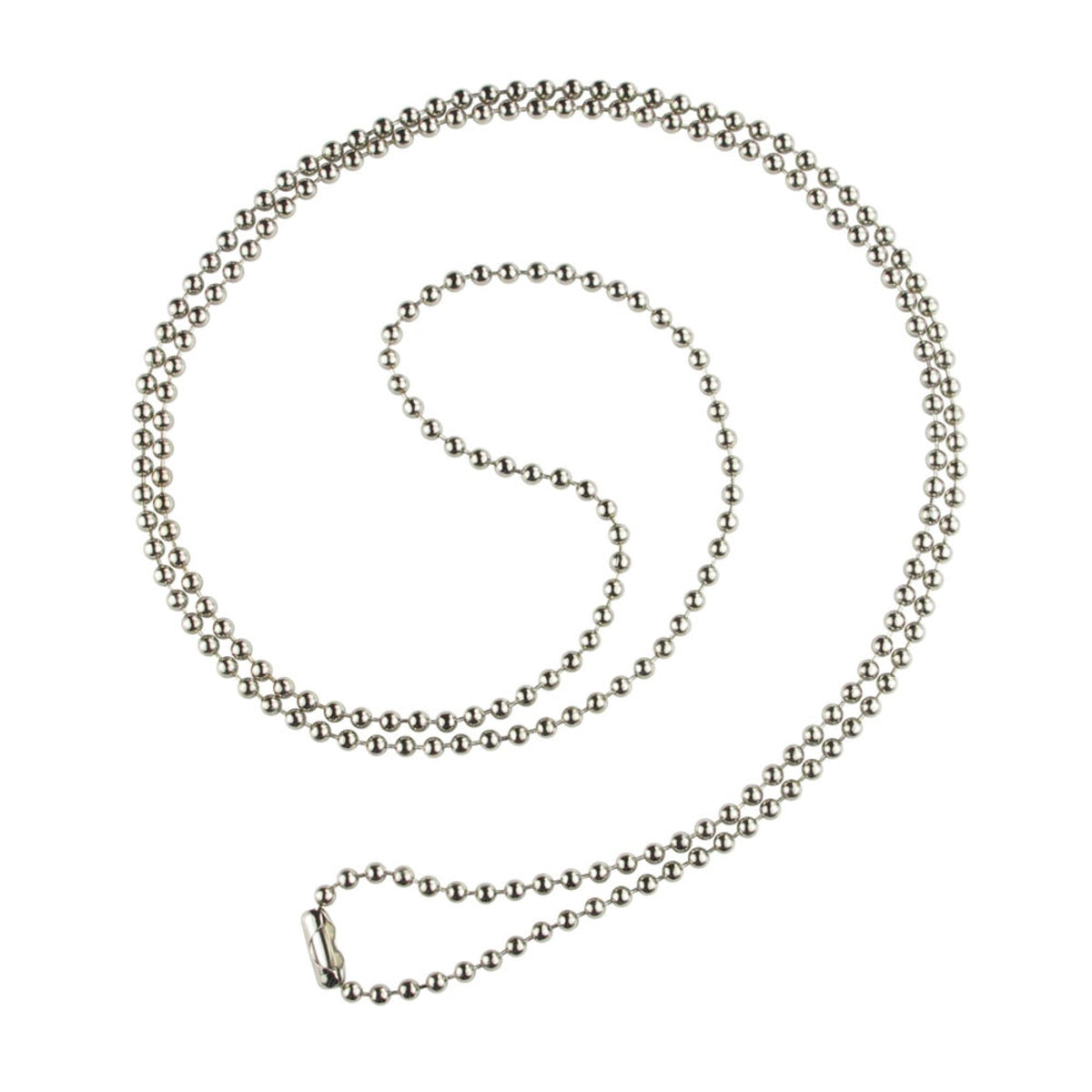 Nickel-Plated Steel Ball Chains with Connectors