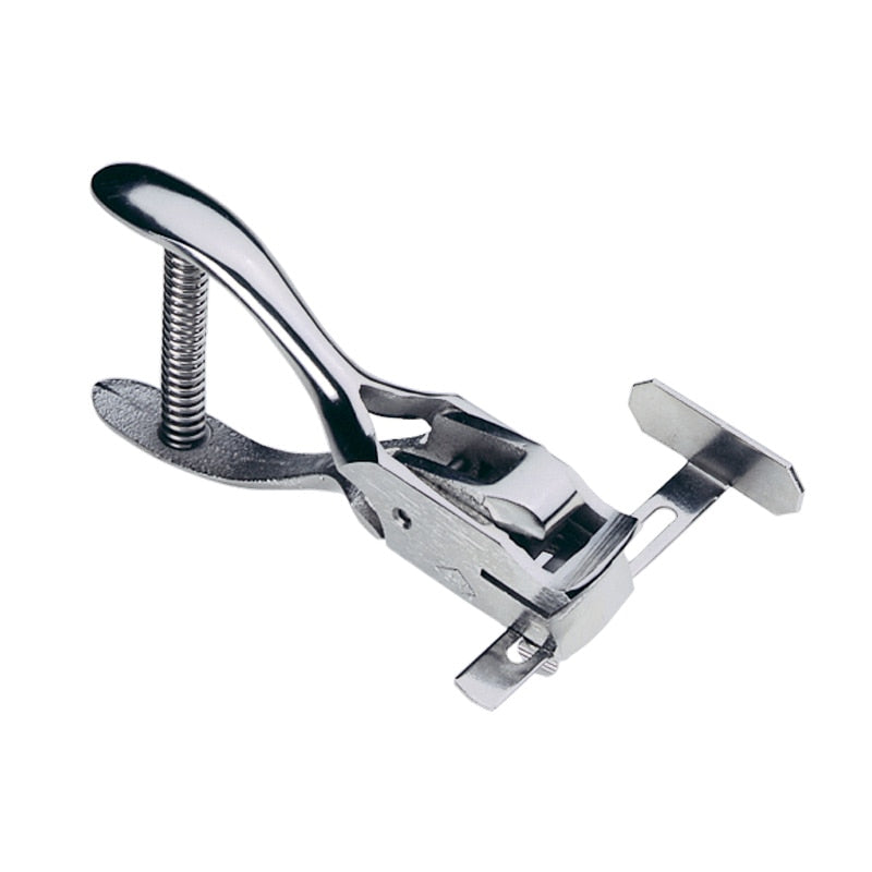 Hand-Held Slot Punch with Adjustable Guide