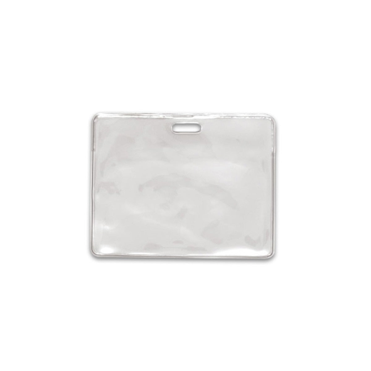Heavy Duty Clear Vinyl Proximity Badge Holder with Slot - 2 1/8" x 3 3/8" (Qty 100)