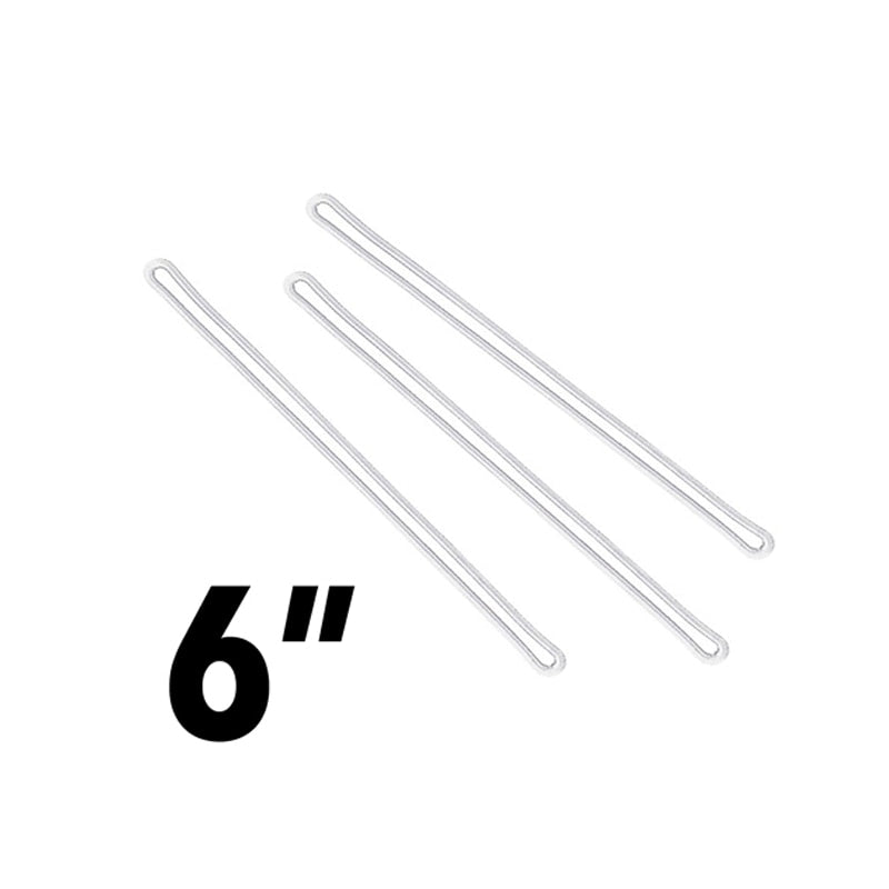 6 in. Clear Plastic Loops (100/bx)