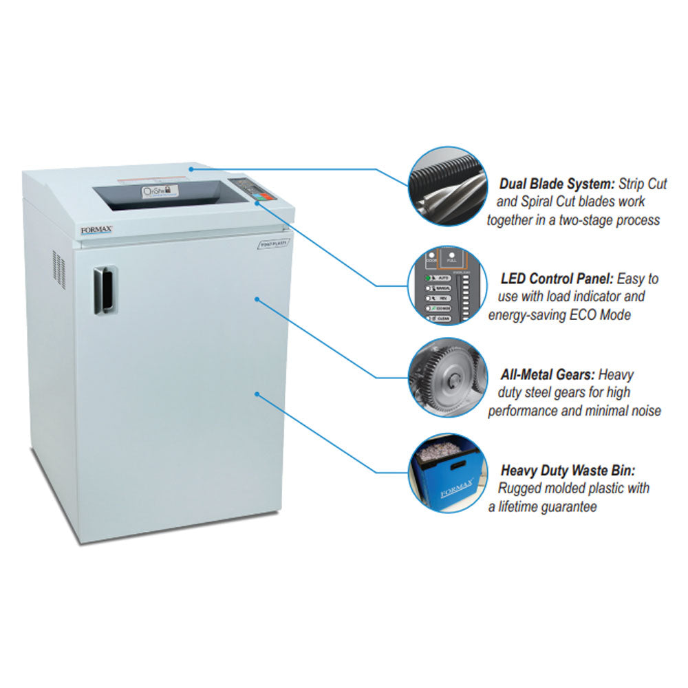 Formax FD 87 Plasti, Plastic and Laminate Shredder