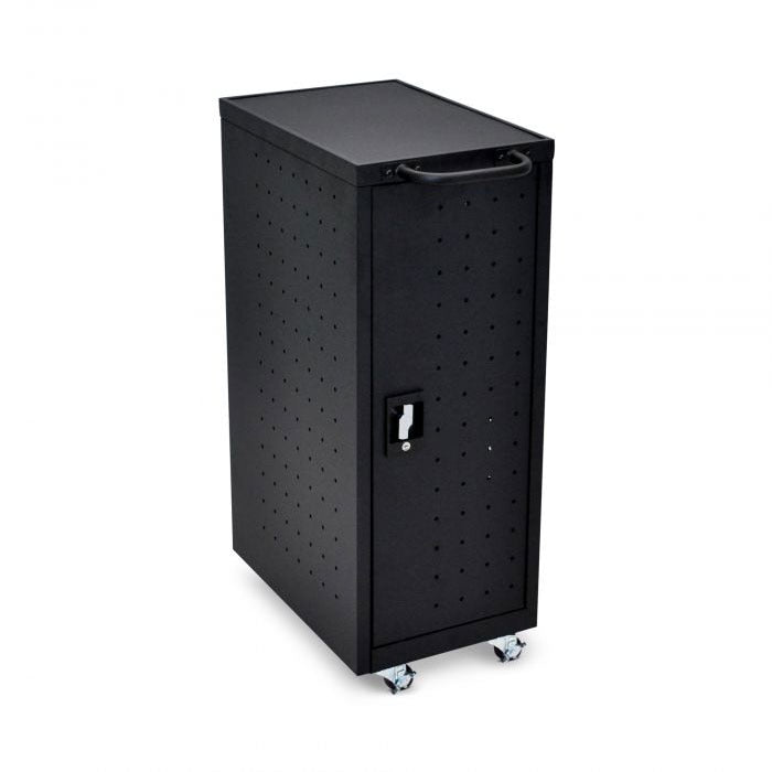 Luxor 12-Laptop / Chromebook Compact Charging Cart - With Locking Doors