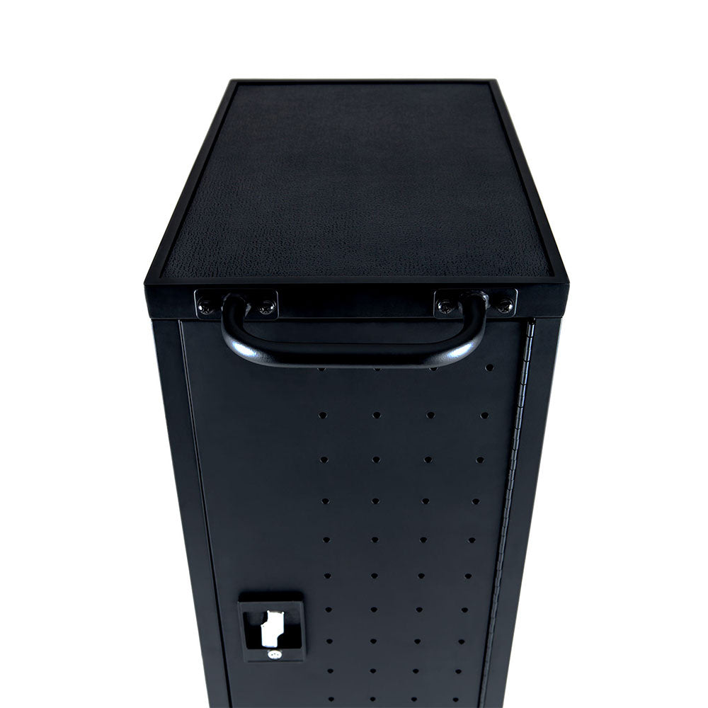 Luxor 12-Laptop / Chromebook Compact Charging Cart - With Locking Doors