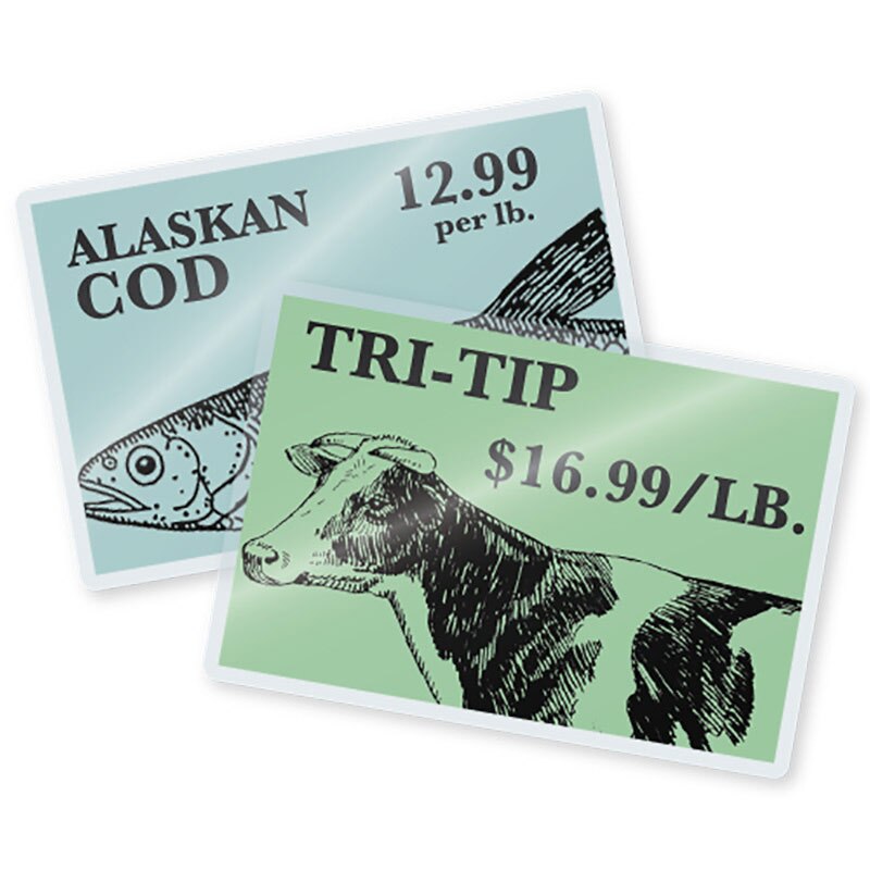TruLam 10 Mil Laminating Pouches, Meat Card Size, 3-1/4" x 4-3/4", 100/Bx