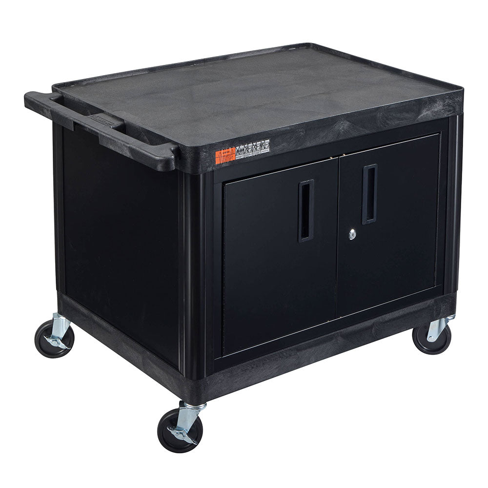 Luxor Multi-Purpose Rolling Cabinet with Two Shelves