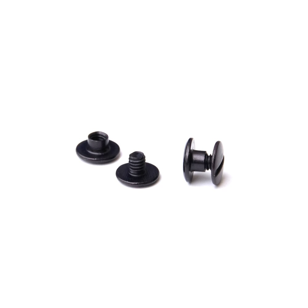 3/16 in. Black Aluminum Chicago Screws/Screw Posts (100 sets/bx)