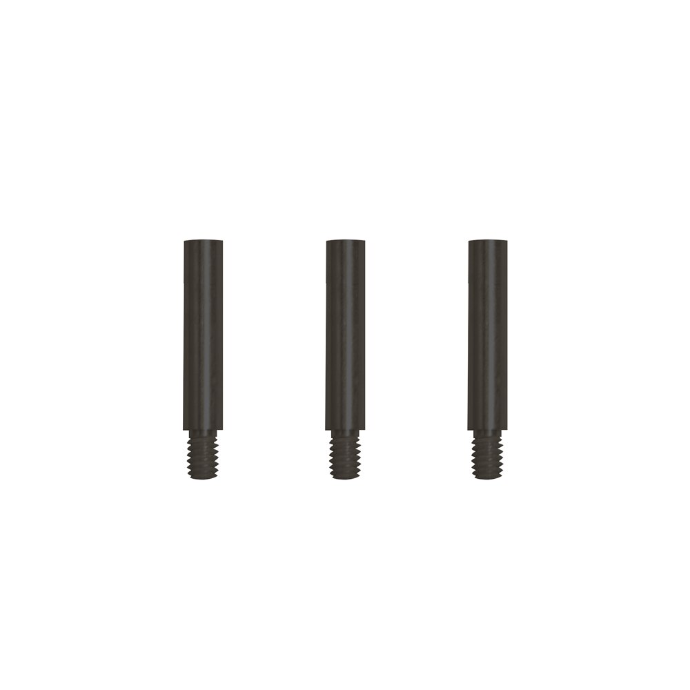 1 in. Black Aluminum Chicago Screw/Screw Post Extensions (100 pieces/bx)