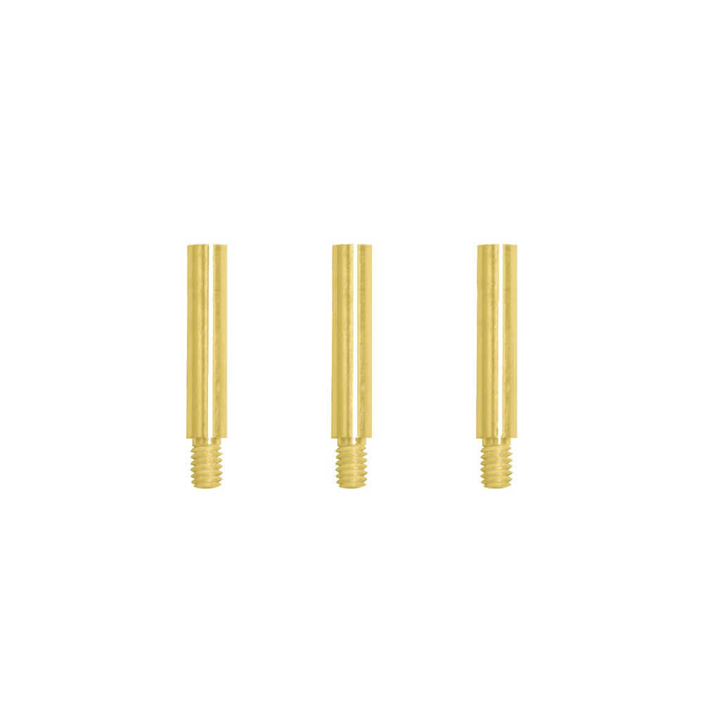 1 in. Gold Aluminum Chicago Screw/Screw Post Extensions (100 pieces/bx)