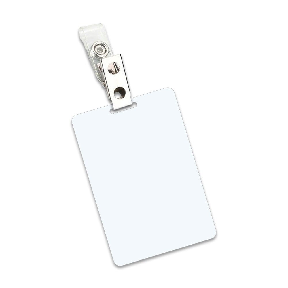 Badge Kit - 10 Mil Luggage Tag Laminating Pouches with Clips (500 Sets)