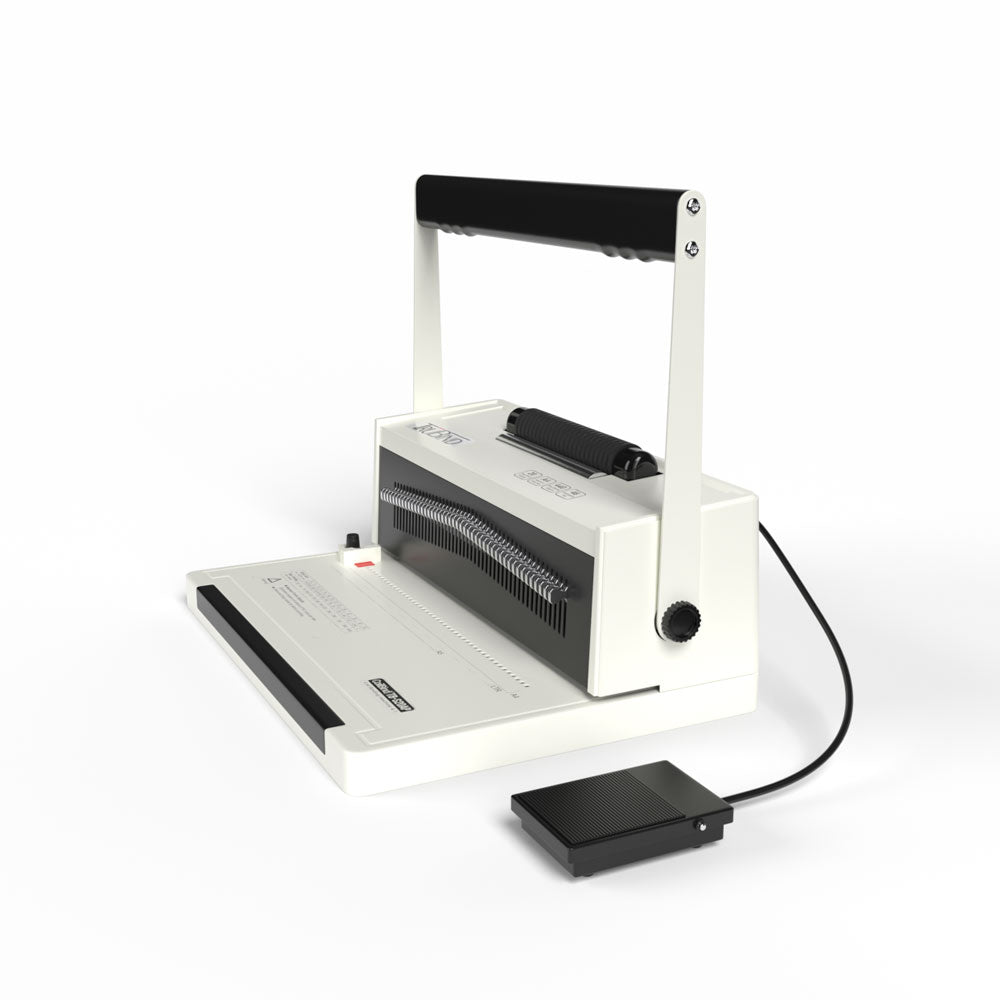 TruBind TB-S20AP Spiral Coil Binding Machine w/Electric Coil Inserter & Foot Pedal