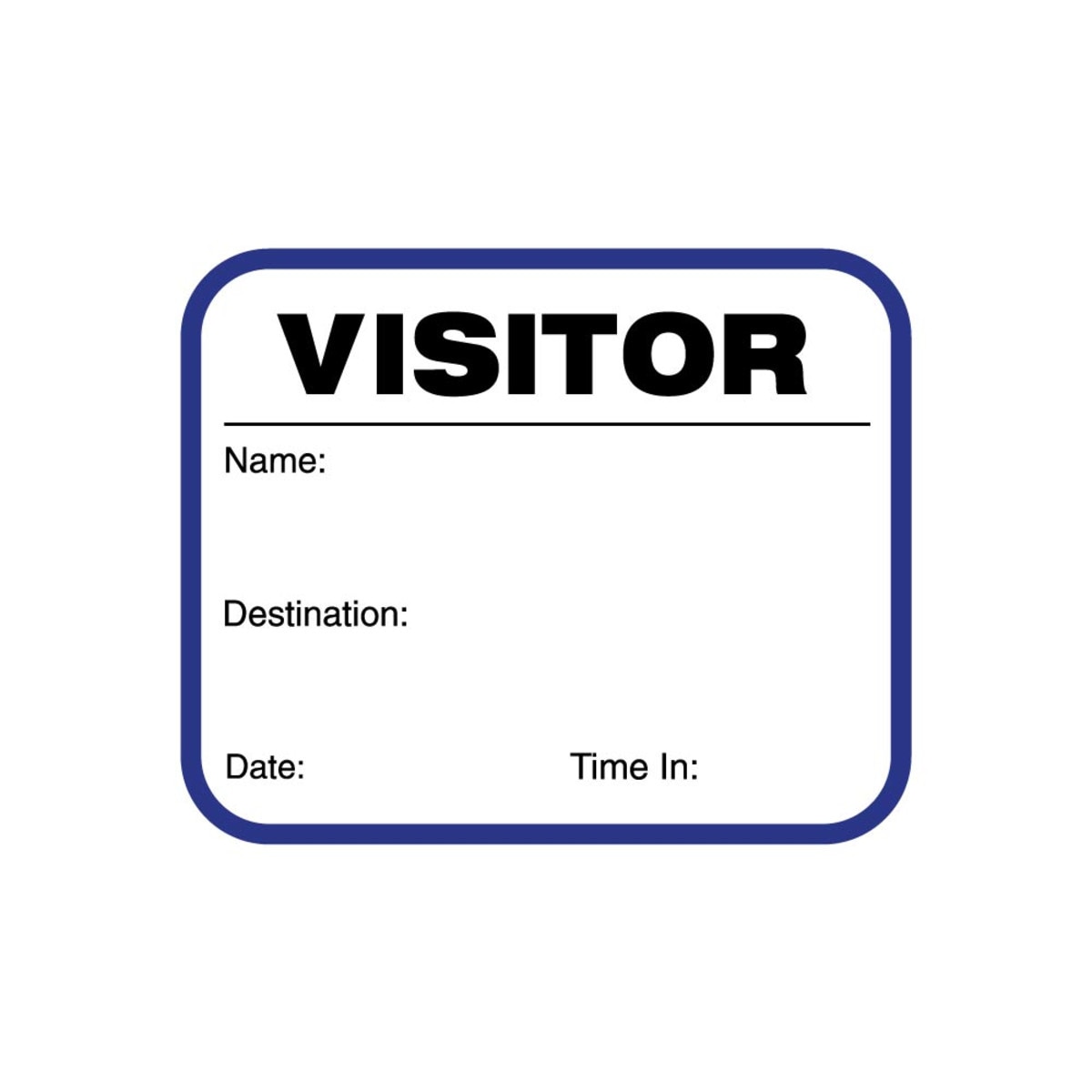 Visitor Passes, 500 Extra Small Badges-on-a-Roll