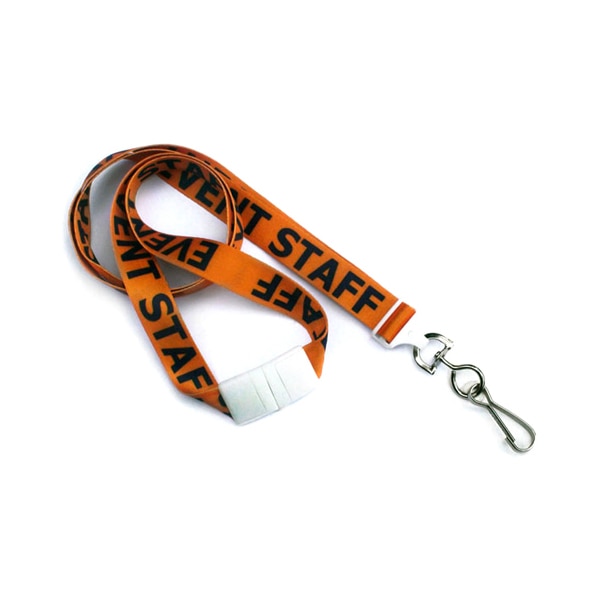 Event Staff 36 in. Flat Printed Lanyards (100/bx)