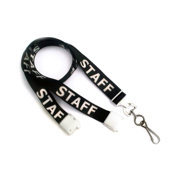 Staff 36 in. Flat Printed Lanyards (100/bx)