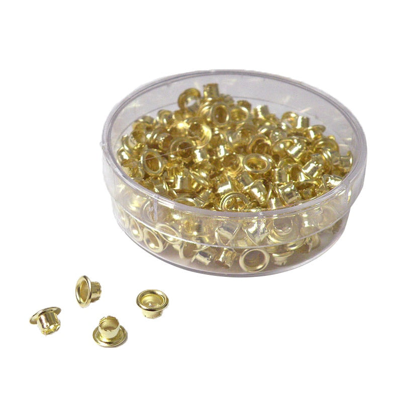 Brass-Plated Eyelets 4.8mm x 4.6mm (250/bx)