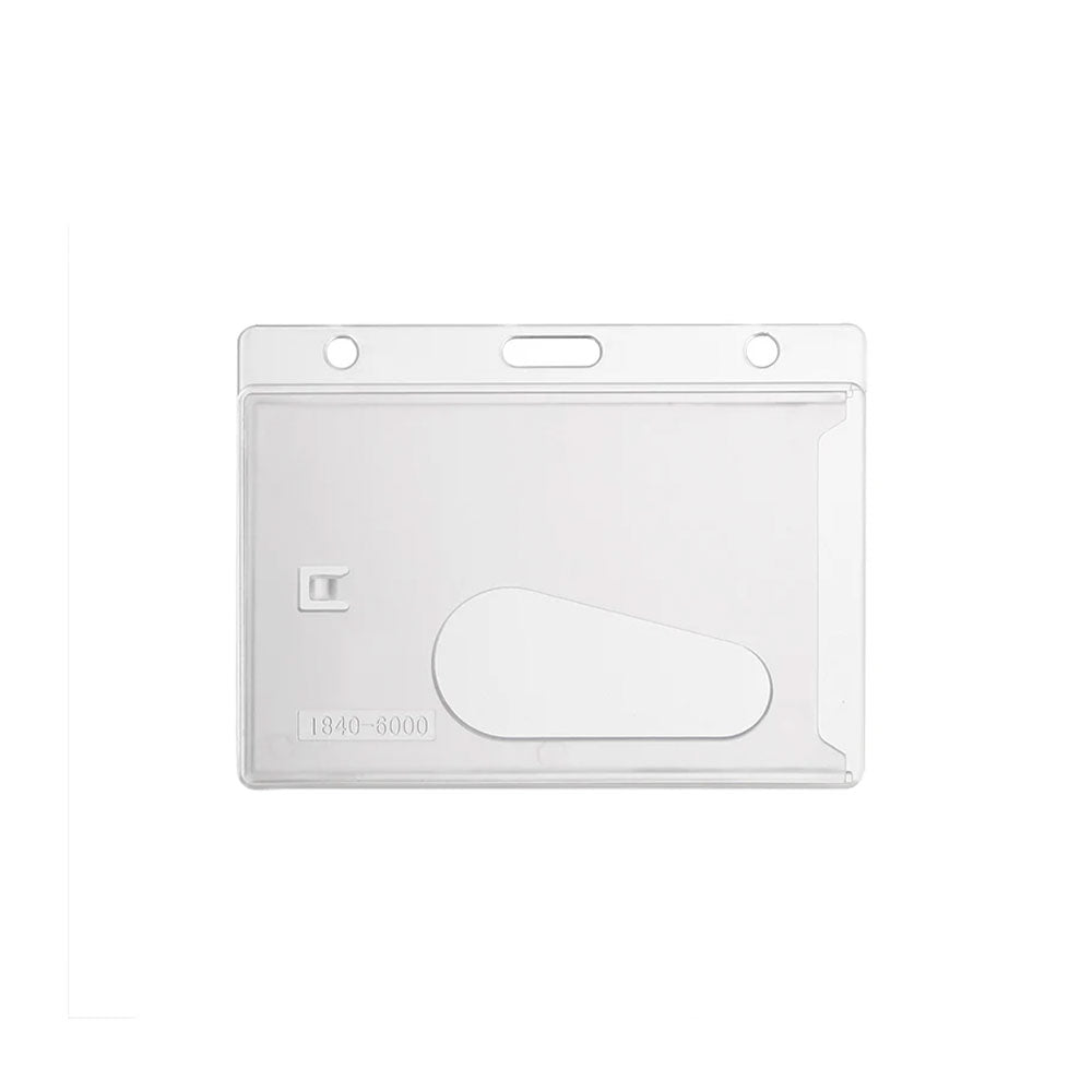 Rigid Frosted Plastic Access Card Dispenser with Thumb Notch and Slot/Chain Holes (Qty 100)