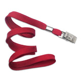 TruBadge 36" Flat Braided Lanyards with Bulldog Clip (100/bg)