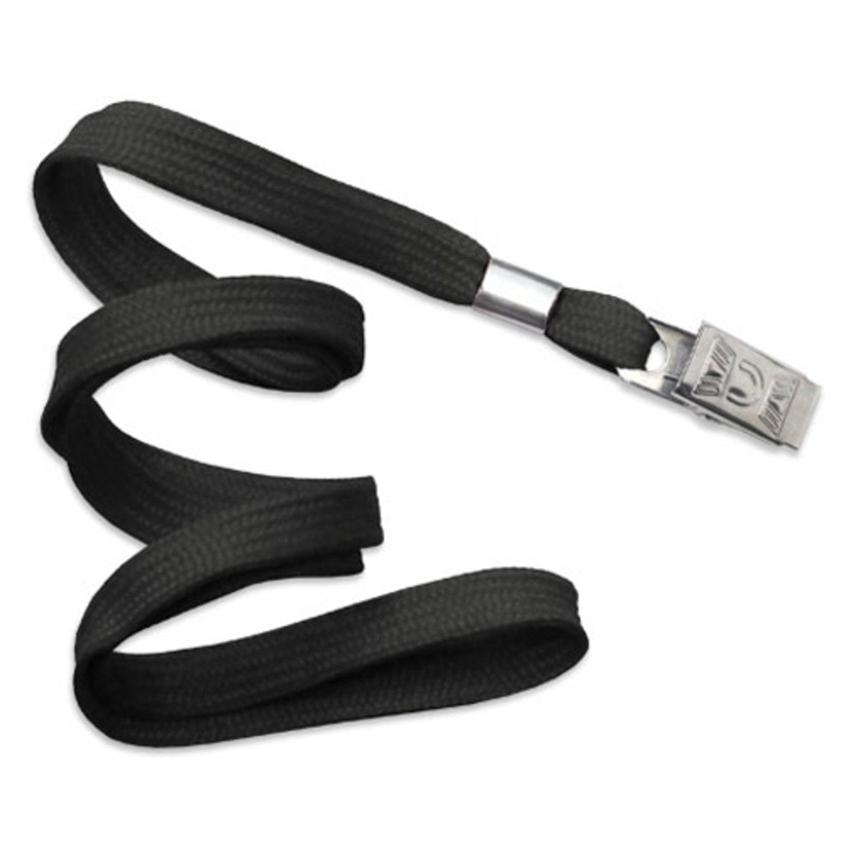 TruBadge 36" Flat Braided Lanyards with Bulldog Clip (100/bg)