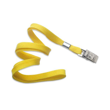 TruBadge 36" Flat Braided Lanyards with Bulldog Clip (100/bg)