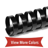 1 in. (25mm) 11 in. 19-Ring Binding Combs (50/bx)