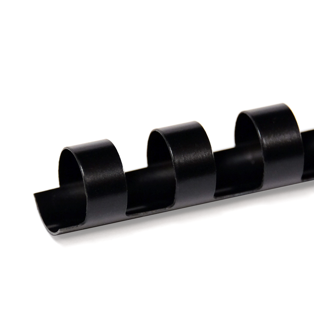 1/2 in. (12mm) 11 in. 19-Ring Binding Combs (100/bx) Black