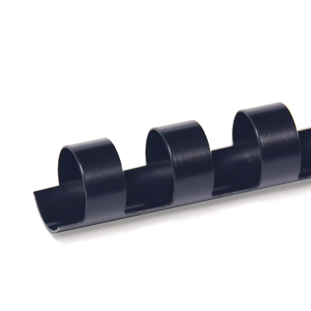 1/2 in. (12mm) 11 in. 19-Ring Binding Combs (100/bx) Black 1/2 in. (12mm) 11 in. 19-Ring Binding Combs (100/bx) Black