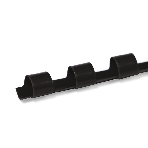 3/8 in. (10mm) 11 in. 19-Ring Binding Combs (100/bx) - Black