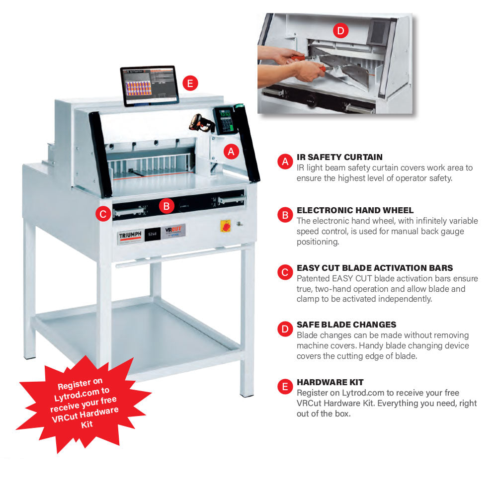 MBM VRCut Ready Triumph 5260 Paper Cutter