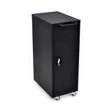 Luxor 12-Laptop / Chromebook Compact Charging Cart - With Locking Doors