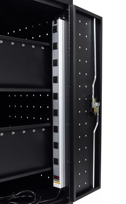 Luxor 18-Laptop / Chromebook Charging Cart - With Locking Doors