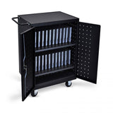 Luxor 24-Laptop / Chromebook Charging Cart - With Locking Doors