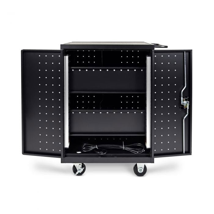 Luxor 24-Laptop / Chromebook Charging Cart - With Locking Doors