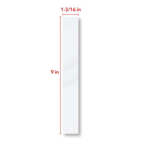 TruLam 3 Mil Laminating Pouches, 3-Hole Punch Reinforcement, 1-3/16" x 9", 100/Bx