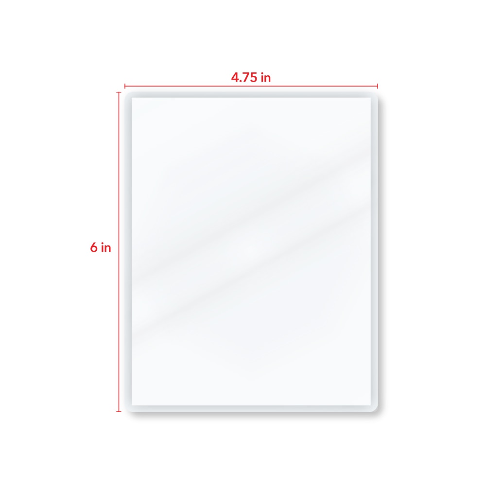 TruLam 3 Mil Laminating Pouches, 1/4 Letter Size,  4-3/4" x 6", 100/Bx
