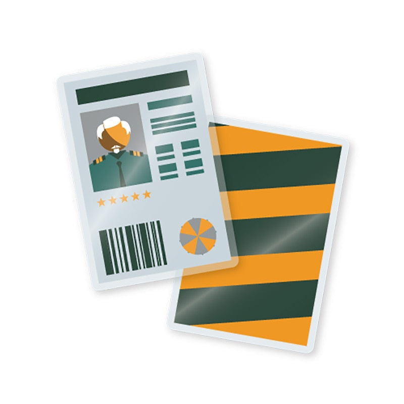 TruLam 5 Mil Military Card Size Laminating Pouches - 500 Pack With Rounded Corners & 2 Carriers