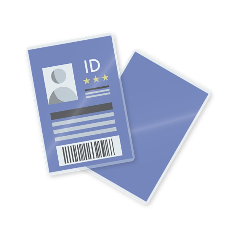 playing card laminating sleeves TruLam 7 Mil Laminating Pouches, ID Badge Size, 2-9/16" x 3-3/4", 500/Bx