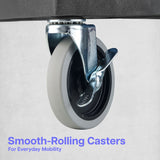 Luxor Multi-Purpose Rolling Cabinet with Two Shelves