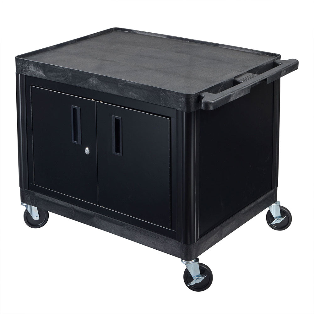 Luxor Multi-Purpose Rolling Cabinet with Two Shelves