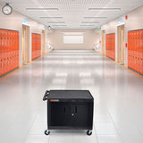 Luxor Multi-Purpose Rolling Cabinet with Two Shelves