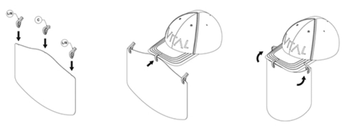 Cap Guard - Face Shield Kit for Hats