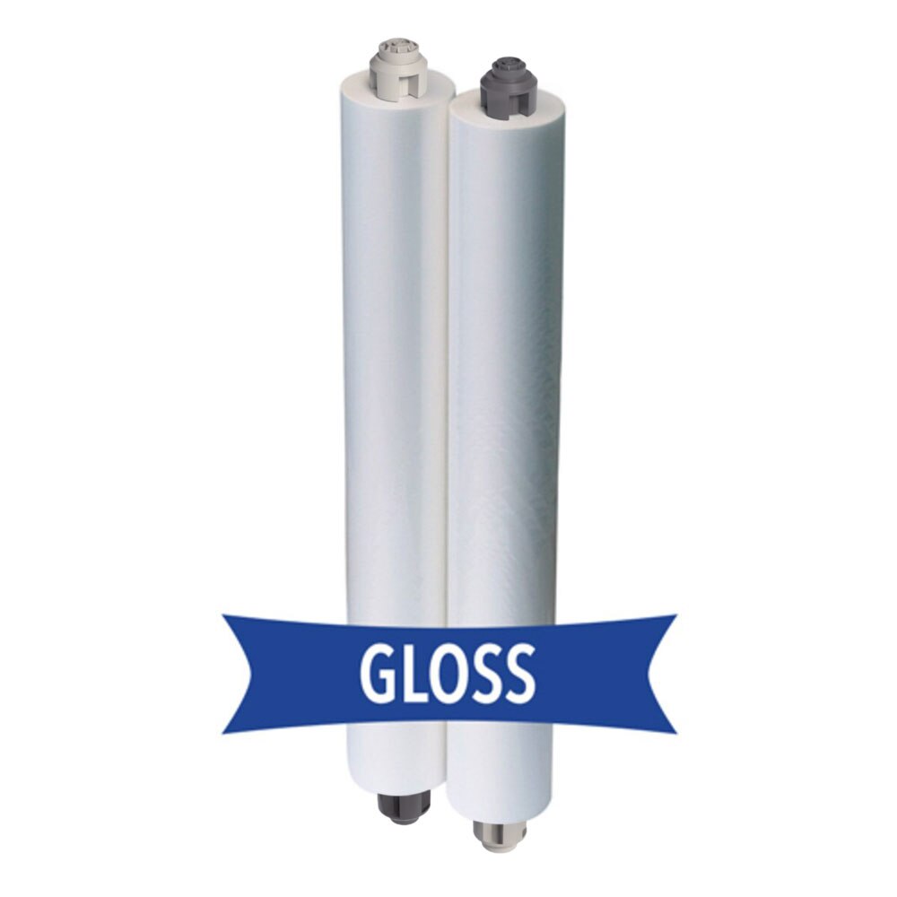 TruLam 1.5 Mil Standard Roll Laminating Film, Gloss, 25 in. x 500 ft. x 1 in. Core with EZ Fit End Caps