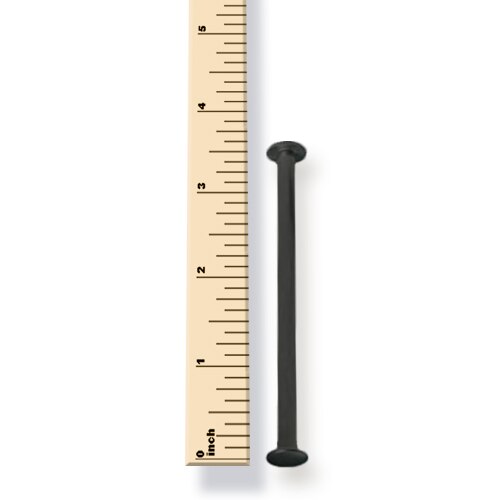 3-1/2 in. Black Aluminum Chicago Screws/Screw Posts (100 sets/bx)