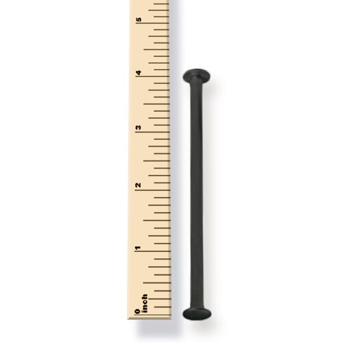 4 in. Black Aluminum Chicago Screws/Screw Posts (100 sets/bx)