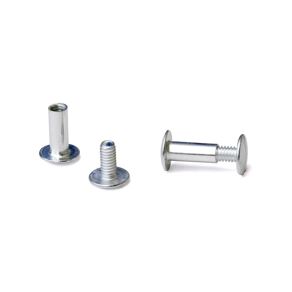 1/2 in. Aluminum Chicago Screws/Screw Posts (100 sets/bx)