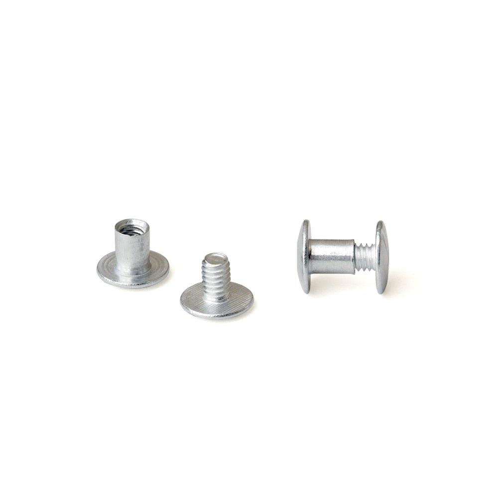 1/4 in. Aluminum Chicago Screws/Screw Posts (100 sets/bx)
