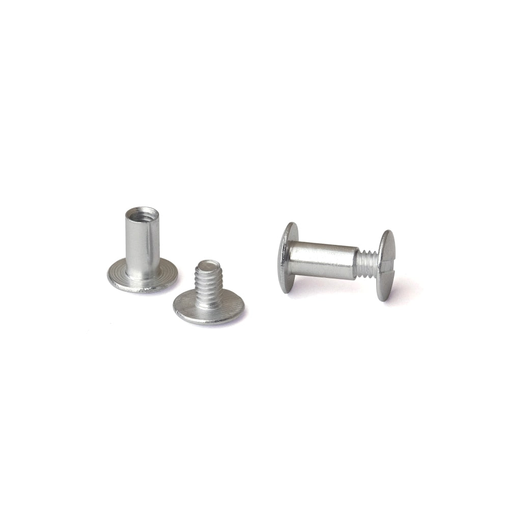 3/8 in. Aluminum Chicago Screws/Screw Posts (100 sets/bx)