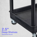 Luxor Tub Cart with Two Shelves