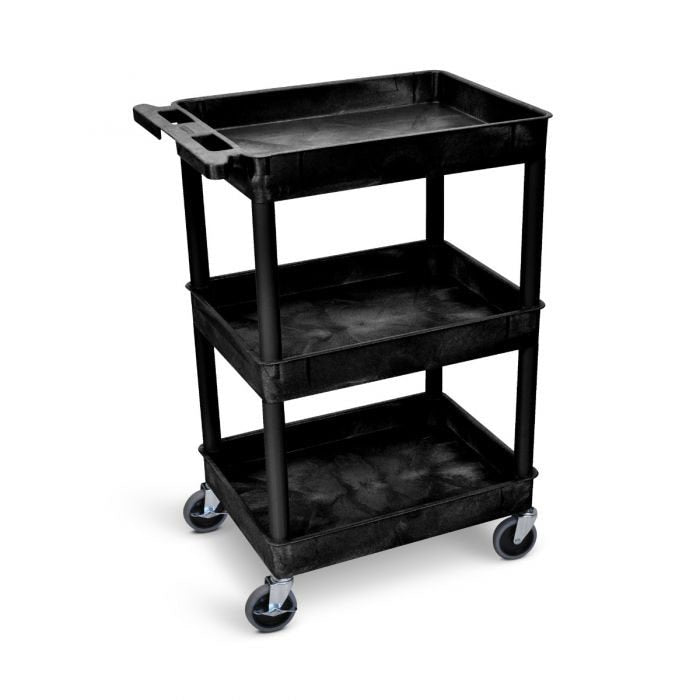 Luxor Tub Cart - Three Shelves - 24"W x 18"D x 39.25"H