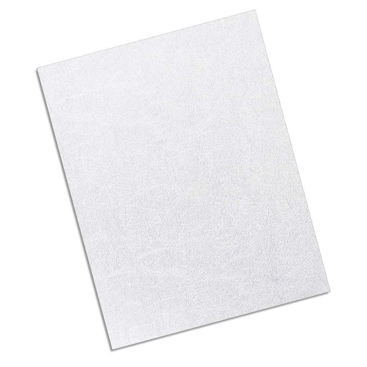 TruBind 12 Mil Leather Texture Paper Binding Covers - White (Qty 200)