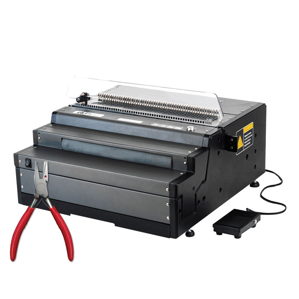 TruBind TB-SD600B Heavy Duty Electric Coil Binding Machine with Coil Inserter